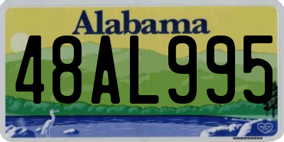 AL license plate 48AL995
