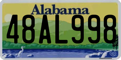 AL license plate 48AL998