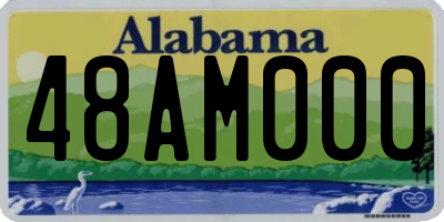 AL license plate 48AM000