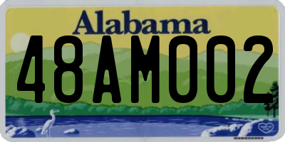 AL license plate 48AM002