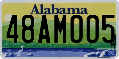 AL license plate 48AM005