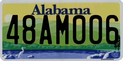 AL license plate 48AM006