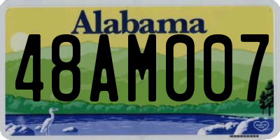 AL license plate 48AM007