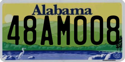 AL license plate 48AM008