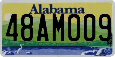AL license plate 48AM009