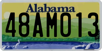 AL license plate 48AM013