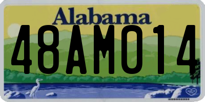 AL license plate 48AM014