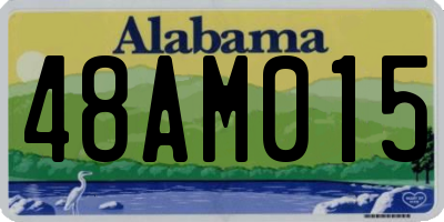 AL license plate 48AM015