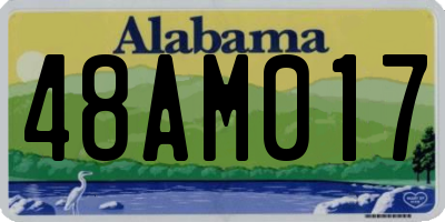 AL license plate 48AM017
