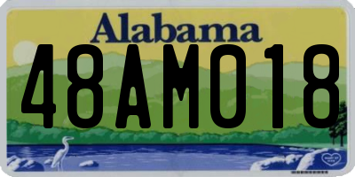 AL license plate 48AM018