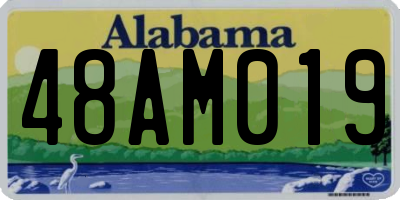 AL license plate 48AM019