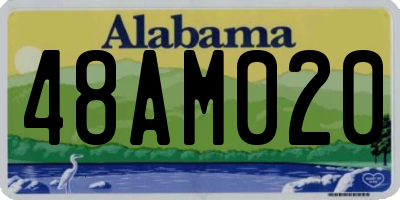 AL license plate 48AM020