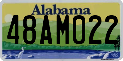 AL license plate 48AM022