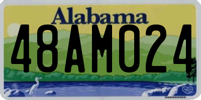 AL license plate 48AM024
