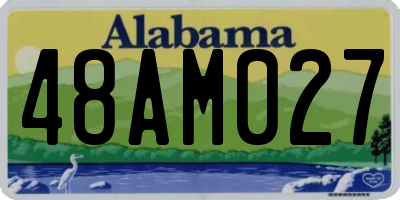 AL license plate 48AM027