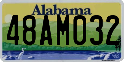 AL license plate 48AM032