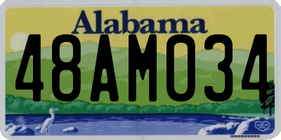 AL license plate 48AM034