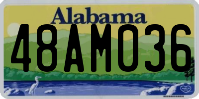 AL license plate 48AM036