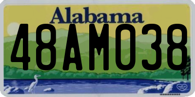 AL license plate 48AM038
