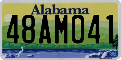 AL license plate 48AM041