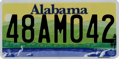 AL license plate 48AM042