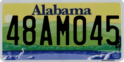 AL license plate 48AM045