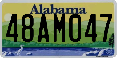 AL license plate 48AM047