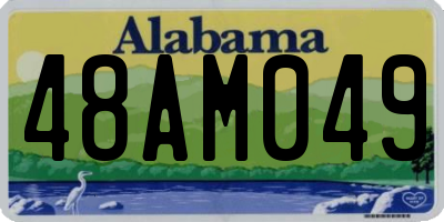 AL license plate 48AM049