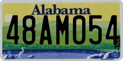 AL license plate 48AM054