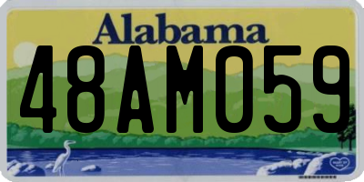 AL license plate 48AM059
