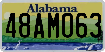 AL license plate 48AM063
