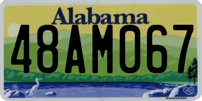 AL license plate 48AM067