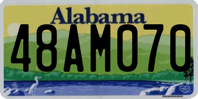 AL license plate 48AM070