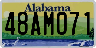 AL license plate 48AM071