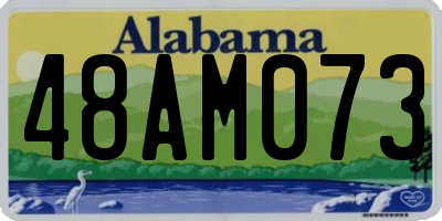 AL license plate 48AM073