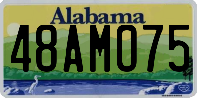 AL license plate 48AM075