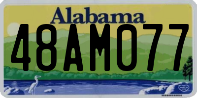 AL license plate 48AM077