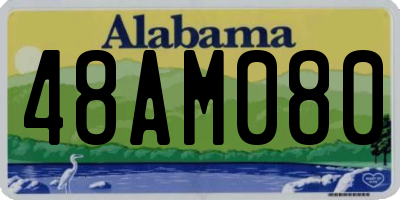 AL license plate 48AM080
