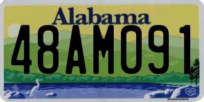 AL license plate 48AM091