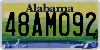 AL license plate 48AM092
