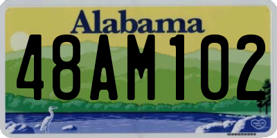 AL license plate 48AM102