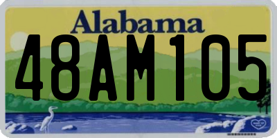 AL license plate 48AM105
