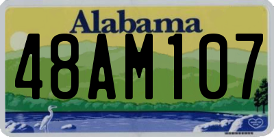 AL license plate 48AM107