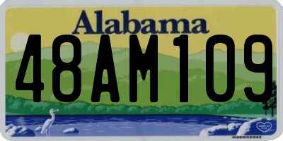 AL license plate 48AM109