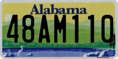 AL license plate 48AM110