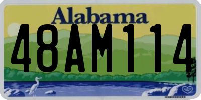 AL license plate 48AM114