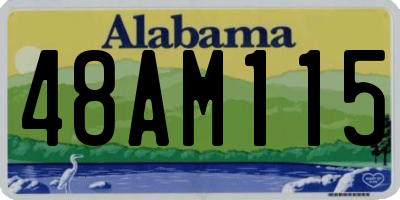 AL license plate 48AM115