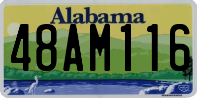 AL license plate 48AM116