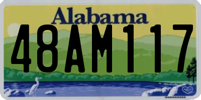 AL license plate 48AM117