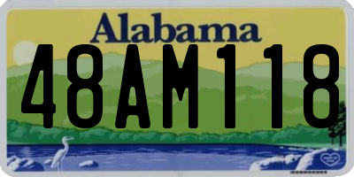 AL license plate 48AM118